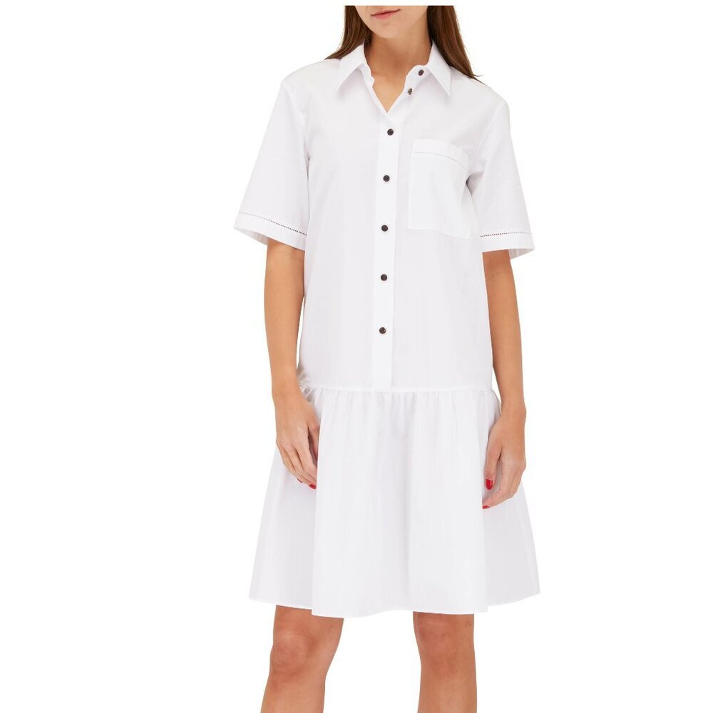 Lafayette 148 New York Troy White Dress